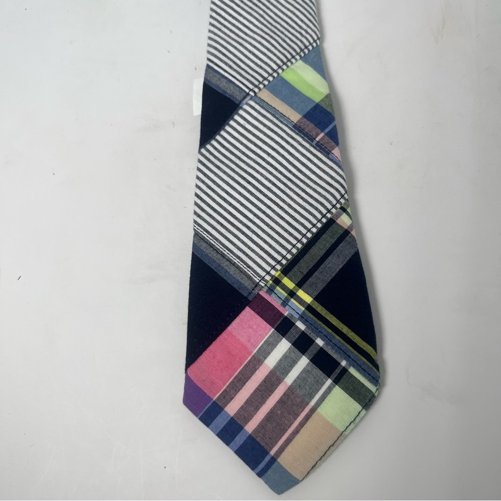 Gymboree child’s plaid and seersucker tie Pink & Blue Size 6‎ & up Easter Pastel